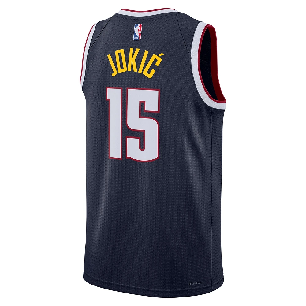 Unisex Nike Nikola Jokic Navy Denver Nuggets Swingman Jersey - Icon Edition