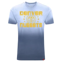 T-shirt unisexe Sportiqe bleu Denver Nuggets Bingham Sun-Fade