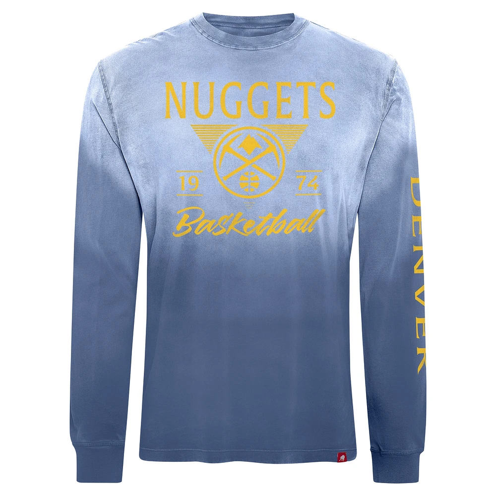 T-shirt unisexe Sportiqe Denver Nuggets Mohave Sun-Dipped à manches longues bleu