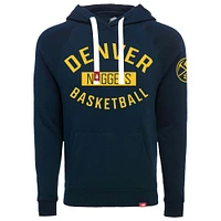 Unisex Sportiqe  Navy Denver Nuggets Olsen Tri-Blend Pullover Hoodie
