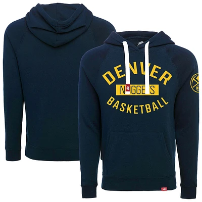 Unisex Sportiqe  Navy Denver Nuggets Olsen Tri-Blend Pullover Hoodie