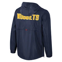 Unisex Stadium Essentials Navy Denver Nuggets Compete Quarter-Zip Windbreaker Jacket