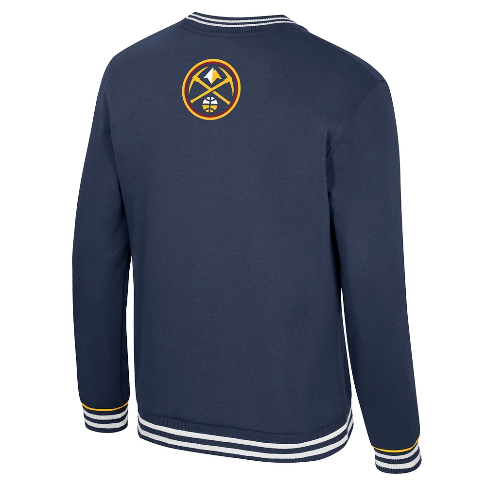Sweat-shirt unisexe Stadium Essentials bleu marine Denver Nuggets Halftime 2