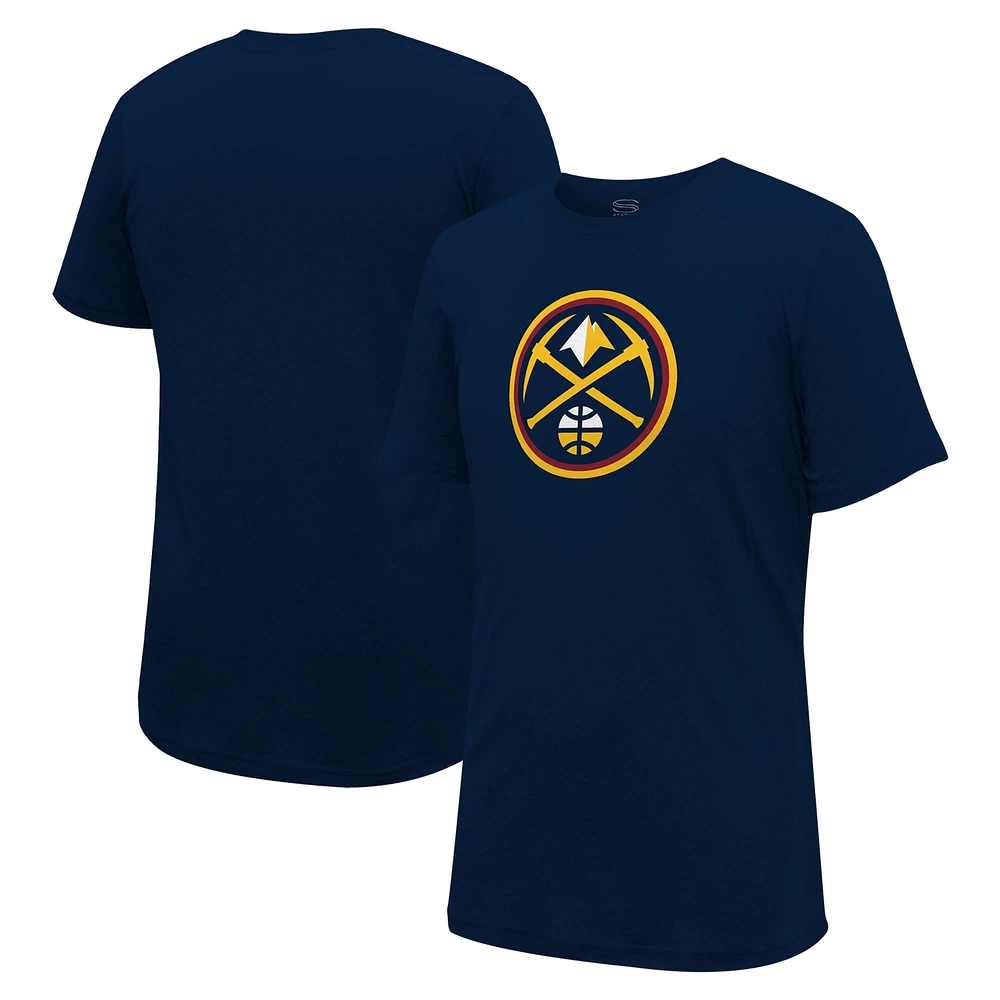 T-shirt unisexe avec logo principal, bleu marine, Denver Nuggets Stadium Essentials