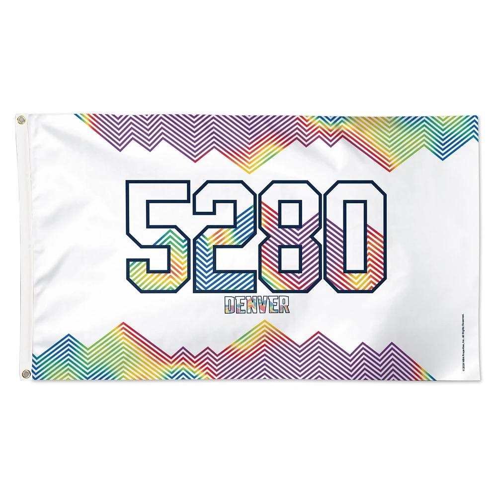 WinCraft  Denver Nuggets 2024/25 City Edition One-Sided 3' x 5' Deluxe Flag