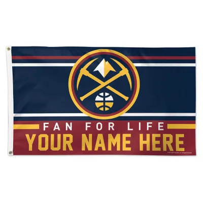 Denver Nuggets WinCraft 3' x 5' One-Sided Deluxe Personalized Flag