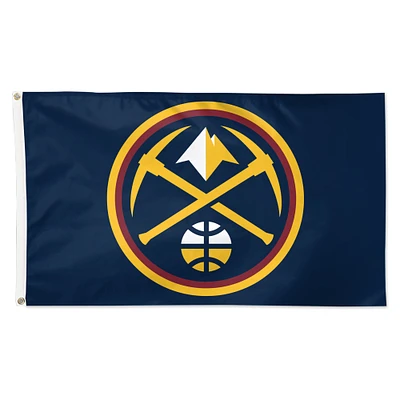 WinCraft Denver Nuggets Drapeau simple face avec logo principal 3 pi x 5 pi