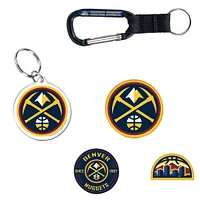 WinCraft Denver Nuggets 5-Pack Key Ring and Fridge Magnet Set