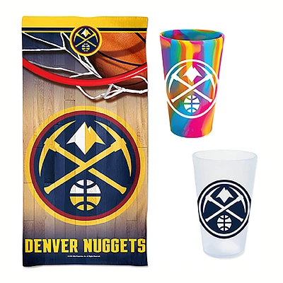 Pack d'accessoires pour la journée à la plage WinCraft Denver Nuggets