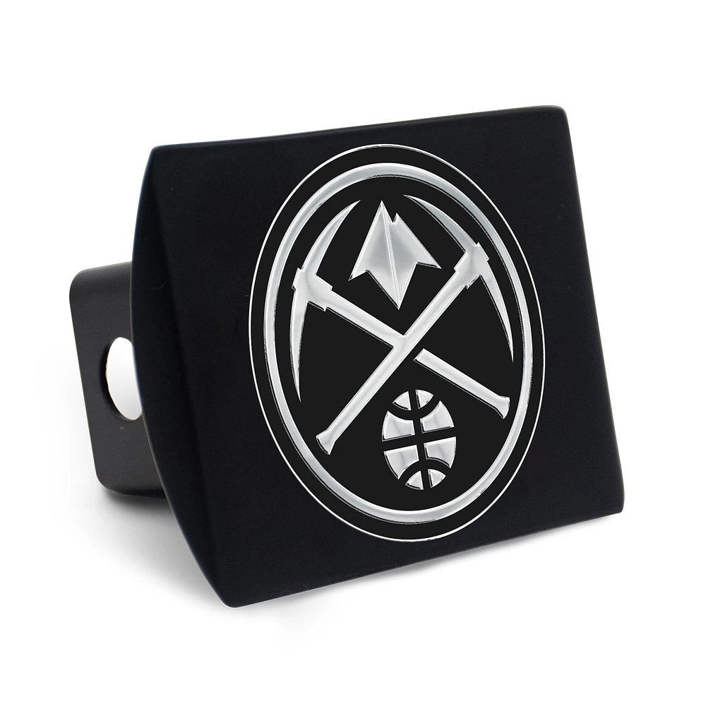 Housse d'attelage WinCraft Denver Nuggets Premium en métal chromé avec logo