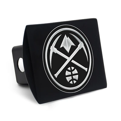 Housse d'attelage WinCraft Denver Nuggets Premium en métal chromé avec logo