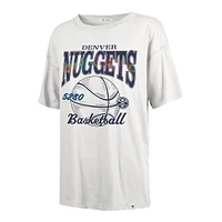 T-shirt blanc pour femme Denver Nuggets City Edition Down Court Sadie '47