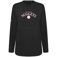 Sweat-shirt à col roulé noir Denver Nuggets Beaudry pour femme Levelwear