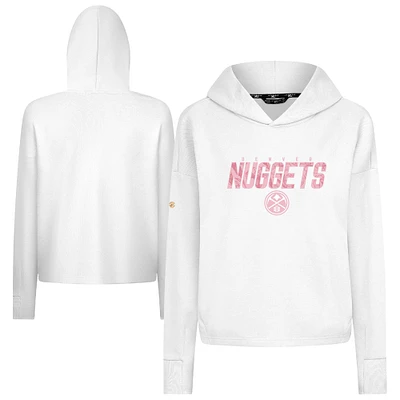Sweat à capuche court trois mélanges motif floral doux pour la fête des mères Denver Nuggets de Levelwear femme