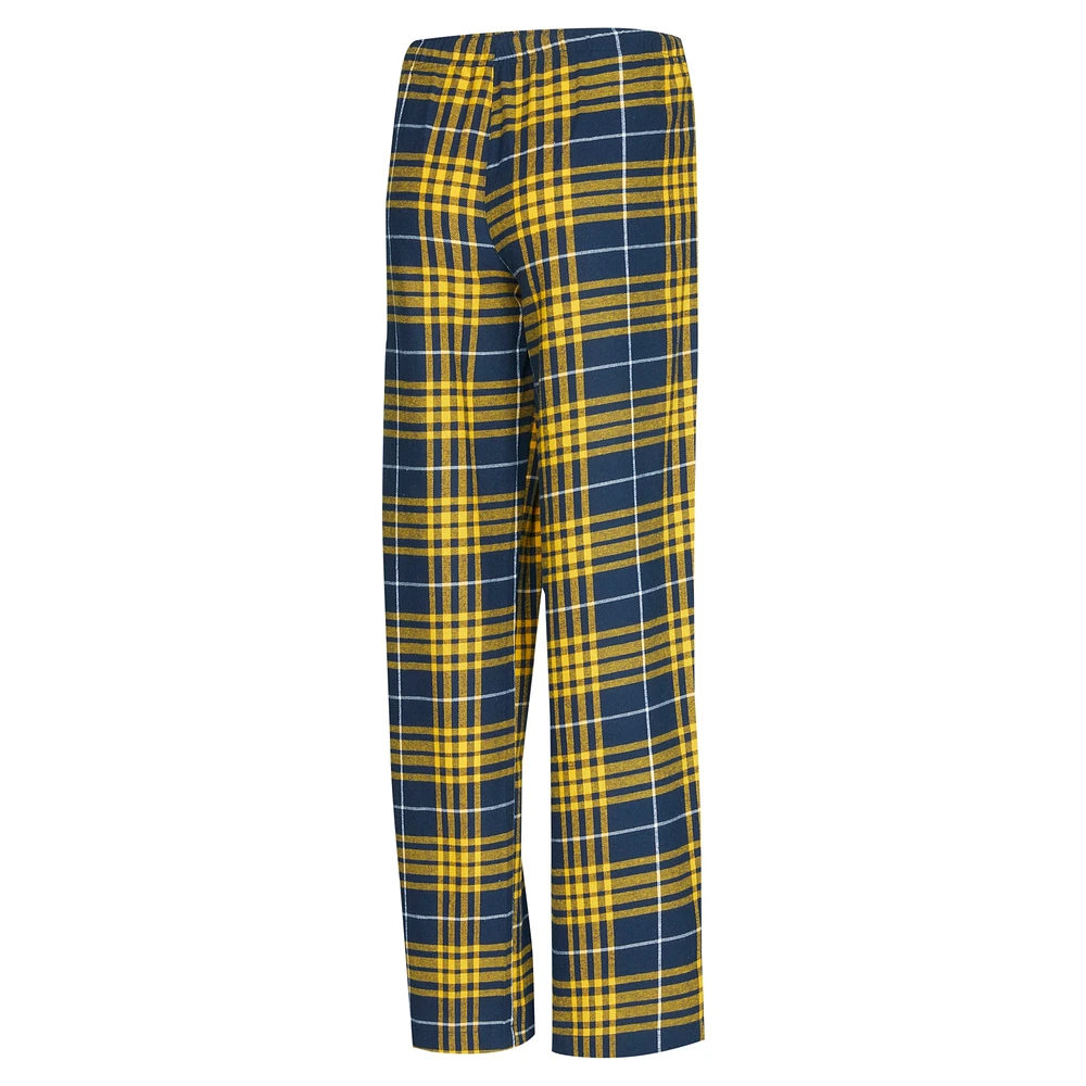 Women's Concepts Sport  Navy/Gold Denver Nuggets Vector T-Shirt & Flannel Pants Sleep Set