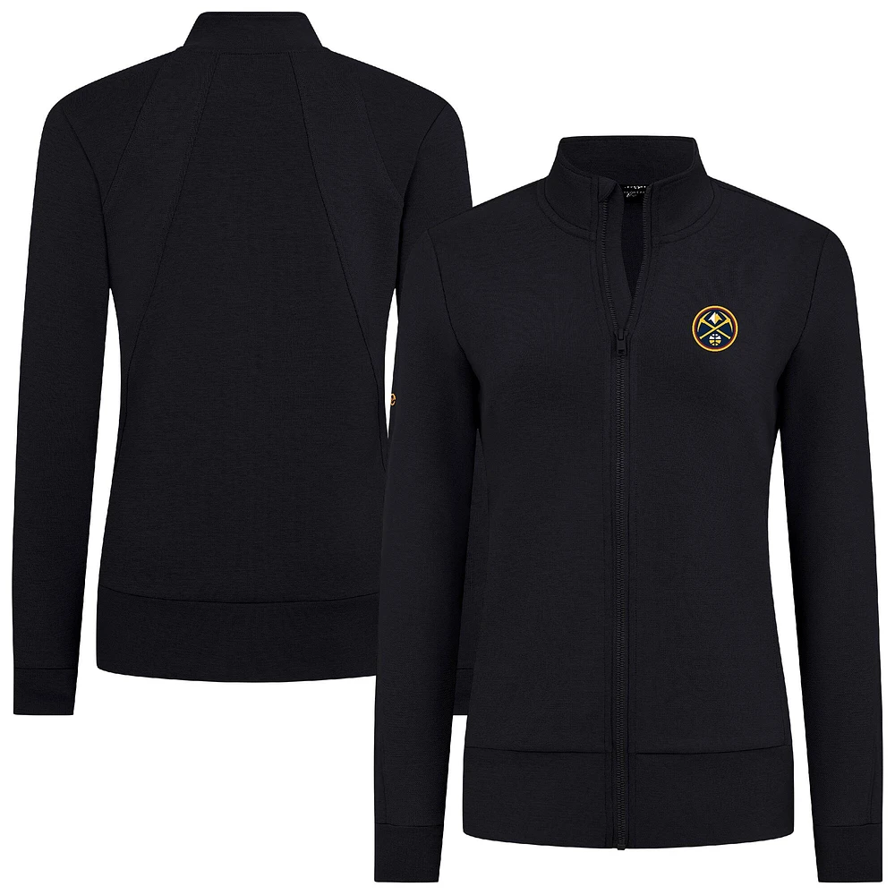 Veste zippée intégrale noire Shine des Denver Nuggets pour femme Levelwear