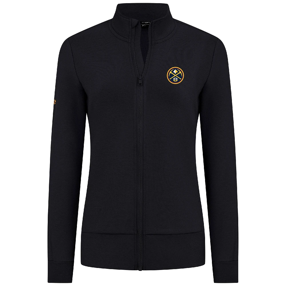 Veste zippée intégrale noire Shine des Denver Nuggets pour femme Levelwear