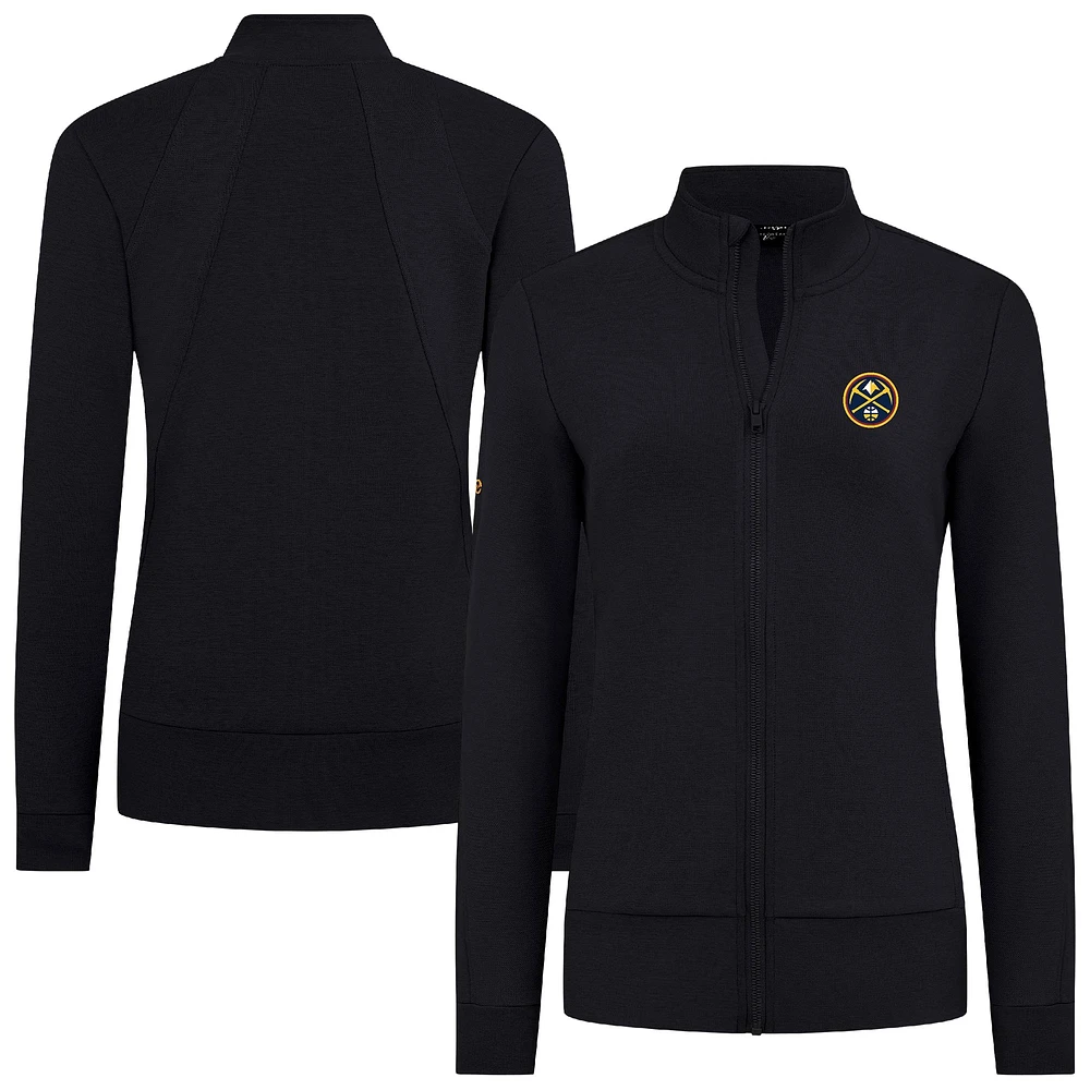 Veste zippée intégrale noire Shine des Denver Nuggets pour femme Levelwear