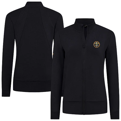 Veste zippée intégrale noire Shine des Denver Nuggets pour femme Levelwear