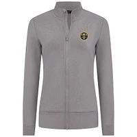 Veste zippée intégrale Shine grise des Denver Nuggets pour femme Levelwear