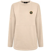 Women's Levelwear Khaki Denver Nuggets Beaudry Pullover Sweatshirt