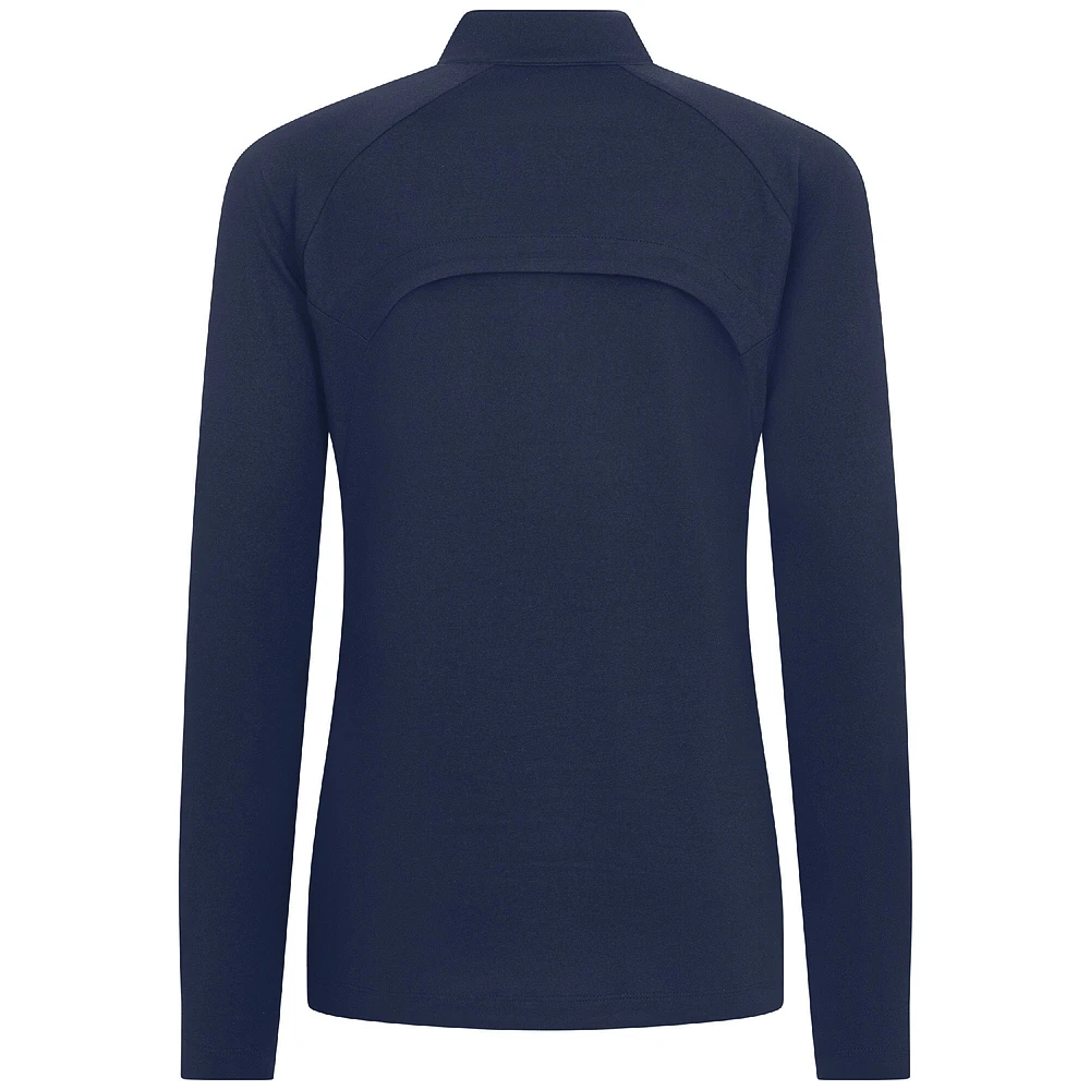 Women's Levelwear Navy Denver Nuggets Flex Insignia 2.0 Quarter-Zip Top