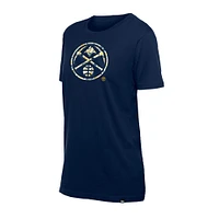 Women's New Era Navy Denver Nuggets Glam Game Flower T-Shirt