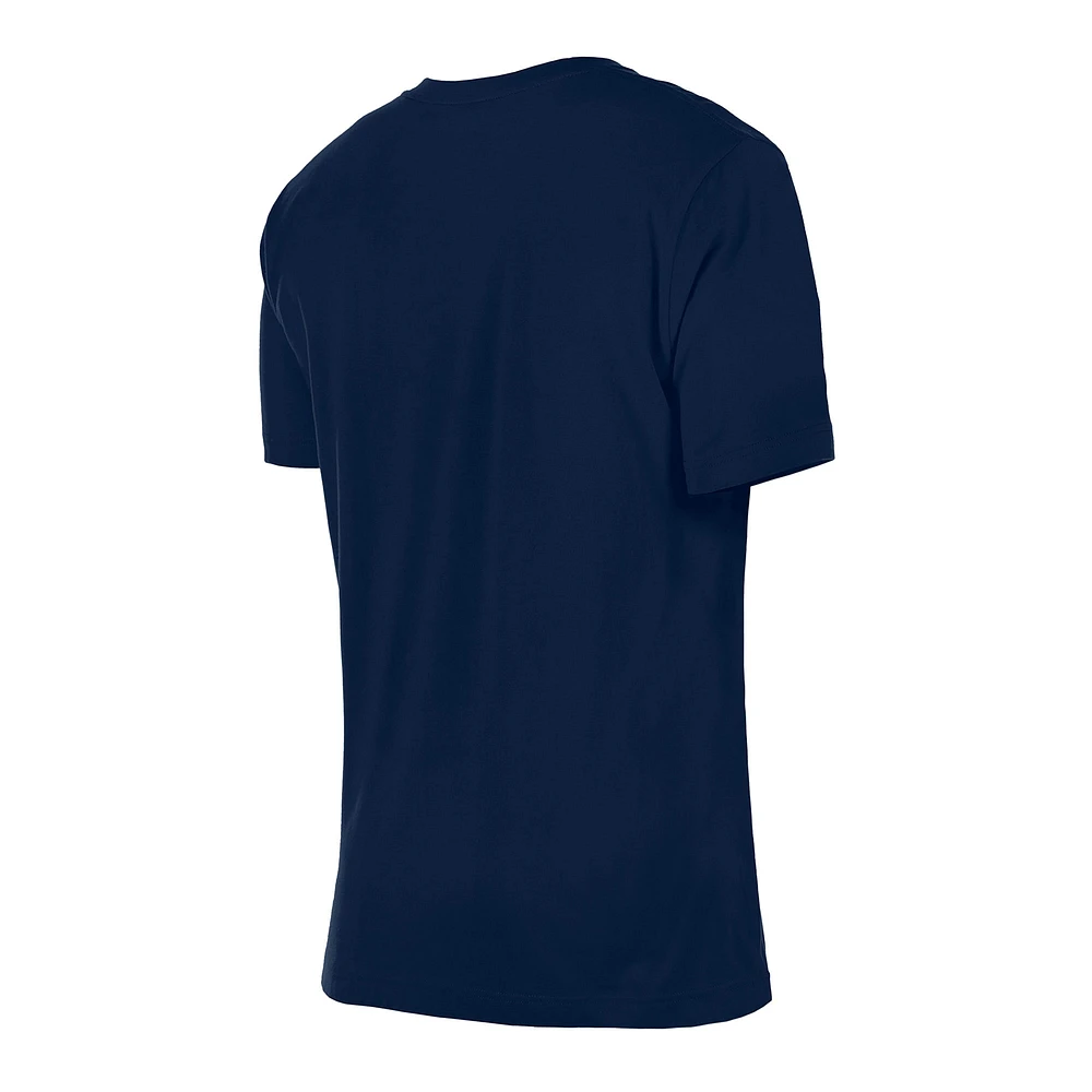 Women's New Era Navy Denver Nuggets Glam Game Flower T-Shirt