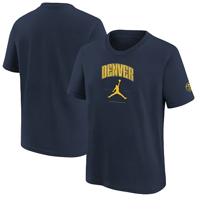 T-shirt Essential Cities bleu marine Denver Nuggets de Jordan Brand pour jeunes