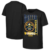 Youth Black Denver Nuggets 2025 NBA Playoffs Hype T-Shirt