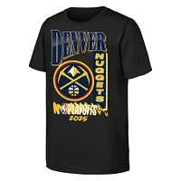 Youth Black Denver Nuggets 2025 NBA Playoffs Hype T-Shirt