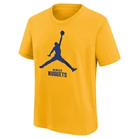 Youth Jordan Brand Gold Denver Nuggets Essential Jumpman Logo T-Shirt