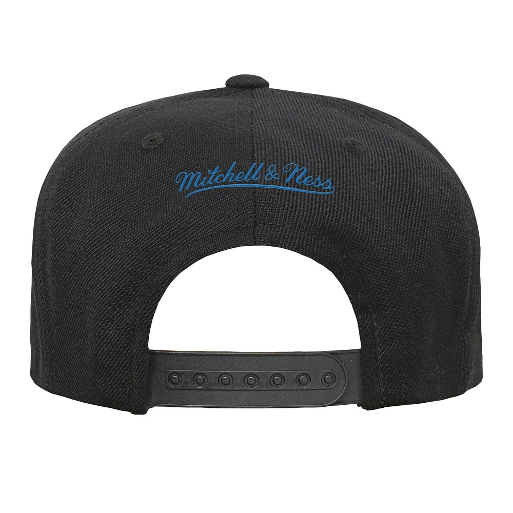 Casquette snapback noire Denver Nuggets Team Script pour jeune Mitchell & Ness