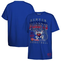 Youth Mitchell & Ness  Blue Denver Nuggets 2025 NBA Playoffs Retro Monumental T-Shirt