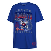 Youth Mitchell & Ness  Blue Denver Nuggets 2025 NBA Playoffs Retro Monumental T-Shirt