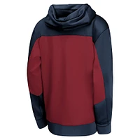 Youth Nike Navy/Red Denver Nuggets Authentic On-Court Showtime Performance Full-Zip Hoodie