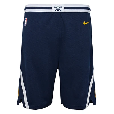 Short Nike bleu marine Denver Nuggets Swingman Performance pour jeune – Icon Edition