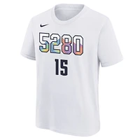 Youth Nike Nikola Jokic White Denver Nuggets 2024/25 City Edition Name & Number T-Shirt