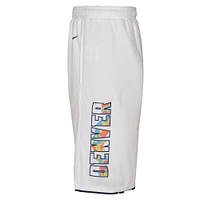 Youth Nike  White Denver Nuggets 2024/25 City Edition Swingman Performance Shorts