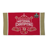 WinCraft Denver Pioneers 2024 NCAA Men's Ice Hockey National Champions Vestiaire 22'' x 42'' Serviette recto-verso