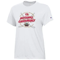 Championne féminine blanche Denver Pioneers 2024 NCAA Men's Ice Hockey National Champions Locker Room T-Shirt