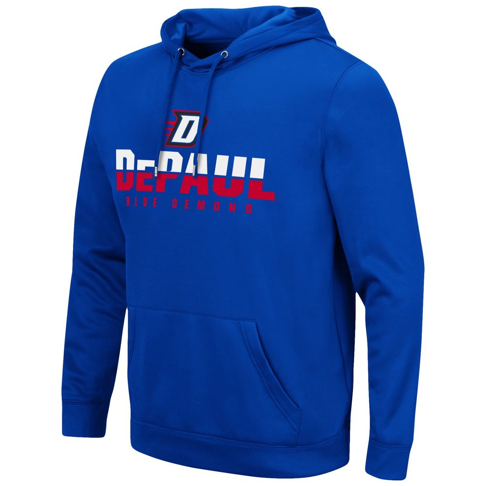 Men's Colosseum Royal DePaul Blue Demons Lantern Pullover Hoodie