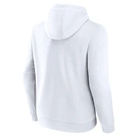 Men's Fanatics  White DePaul Blue Demons Primary Logo Pullover Hoodie