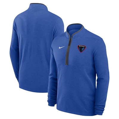 Haut de basketball Nike Royal DePaul Blue Demons Coaches Courtside Performance à fermeture éclair quart tour pour homme