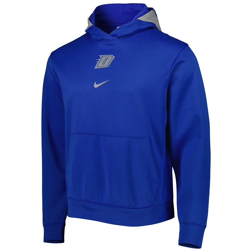 Sweat à capuche Nike Royal DePaul Blue Demons Spotlight Performance pour Homme