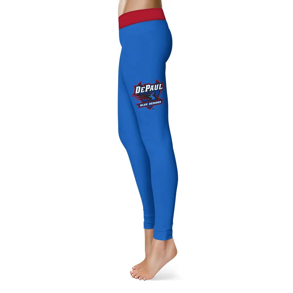 Lids DePaul Blue Demons Women's Plus Solid Yoga Leggings - Royal