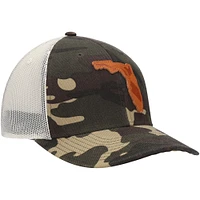 Men's Local Crowns Camo Florida Icon Woodland State Patch Trucker Snapback Hat