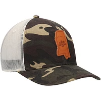 Casquette de camionneur Local Crowns Camo Mississippi Icon Woodland State Patch pour homme