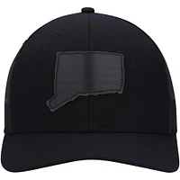 Men's Local Crowns Connecticut Blackout State Patch Trucker Snapback Hat