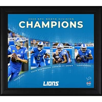 Collage 15" x 17" des champions de la division nord de la NFC 2023 des Lions de Détroit